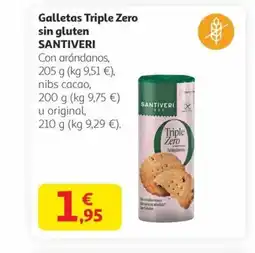 Alcampo SANTIVERI Galletas Triple Zero sin gluten oferta
