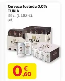 Alcampo TURIA Cerveza tostada 0,0% oferta
