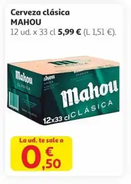 Alcampo MAHOU Cerveza clásica oferta