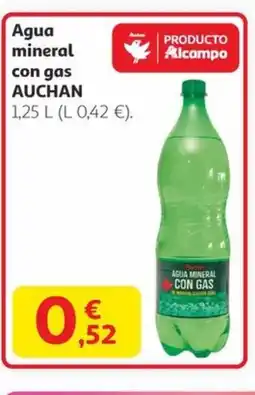 Alcampo AUCHAN Agua mineral con gas oferta