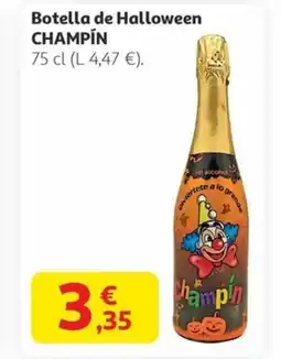 Alcampo CHAMPÍN Botella de Halloween oferta