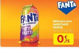 Alcampo FANTA Refresco zero tutti frutti oferta