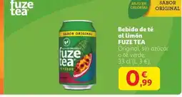Alcampo FUZE TEA Bebida de té al limón oferta