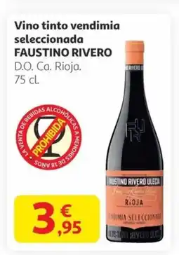 Alcampo FAUSTINO RIVERO Vino tinto vendimia seleccionada oferta