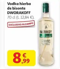 Alcampo DWORAKOFF Vodka hierba de bisonte oferta