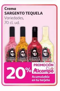 Alcampo SARGENTO TEQUELA Crema oferta