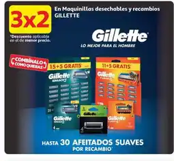 Alcampo GILLETTE En Maquinillas desechables y recambios oferta