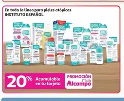 Alcampo INSTITUTO ESPAÑOL En toda la línea para pieles atópicas oferta