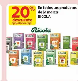 Alcampo RICOLA En todos los productos de la marca oferta