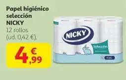 Alcampo NICKY Papel higiénico selección oferta