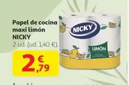 Alcampo NICKY Papel de cocina maxi limón oferta