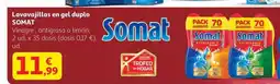 Alcampo SOMAT Lavavajillas en gel duplo oferta