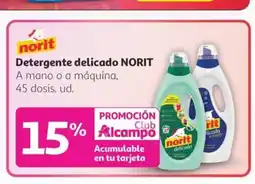 Alcampo NORIT Detergente delicado oferta