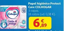 Alcampo COLHOGAR Papel higiénico Protect Care oferta