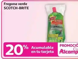 Alcampo SCOTCH-BRITE Fregona verde oferta