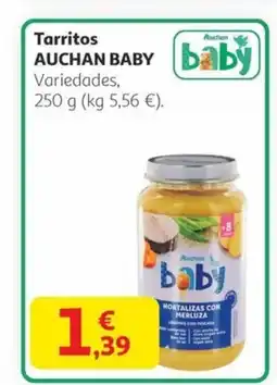 Alcampo AUCHAN BABY Tarritos oferta