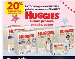 Alcampo HUGGIES DRYNITES En toda la gama de pañales extra care oferta