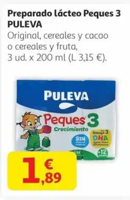 Alcampo PULEVA Preparado lácteo Peques 3 oferta