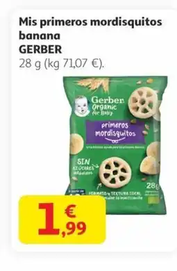 Alcampo GERBER Mis primeros mordisquitos banana oferta