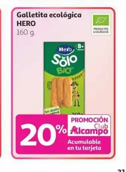 Alcampo HERO Galletita ecológica oferta