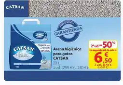 Alcampo CATSAN Arena higiénica para gatos oferta