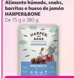 Alcampo HARPER&BONE Alimento húmedo, snaks, barritas o hueso de jamón oferta