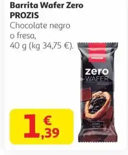 Alcampo PROZIS Barrita Wafer Zero oferta