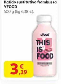 Alcampo YFOOD Batido sustitutivo frambuesa oferta