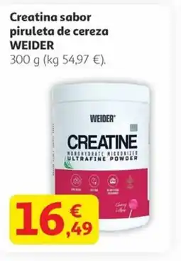 Alcampo WEIDER Creatina sabor piruleta de cereza oferta