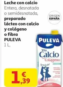 Alcampo PULEVA Leche con calcio, preparado lácteo con calcio y colágeno o fibra oferta
