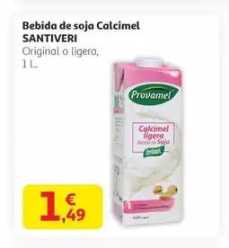 Alcampo SANTIVERI Bebida de soja Calcimel oferta