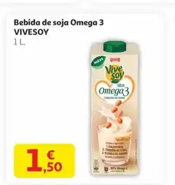 Alcampo VIVESOY Bebida de soja Omega 3 oferta
