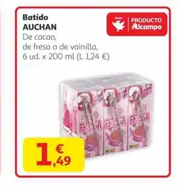 Alcampo AUCHAN Batido oferta