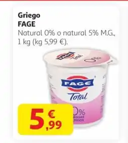 Alcampo FAGE Griego oferta