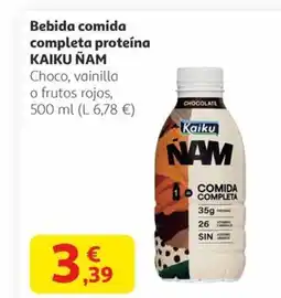 Alcampo KAIKU NAM Bebida comida completa proteína oferta