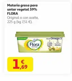 Alcampo FLORA Materia grasa para untar vegetal 59% oferta