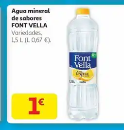 Alcampo FONT VELLA Agua mineral de sabores oferta