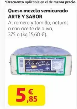 Alcampo ARTE Y SABOR Queso mezcla semicurado oferta