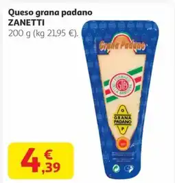 Alcampo ZANETTI Queso grana padano oferta