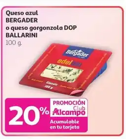 Alcampo BERGADER Queso azul oferta
