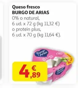 Alcampo BURGO DE ARIAS Queso fresco oferta