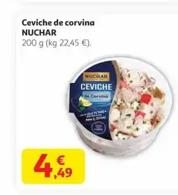 Alcampo NUCHAR Ceviche de corvina oferta