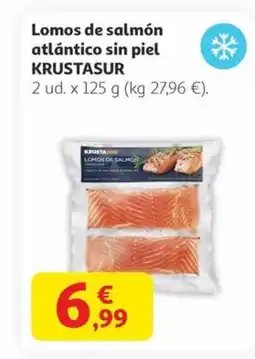Alcampo KRUSTASUR Lomos de salmón atlántico sin piel oferta