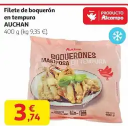 Alcampo AUCHAN Filete de boquerón en tempura oferta