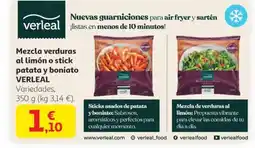 Alcampo VERLEAL Mezcla verduras al limón o stick patata y boniato oferta