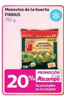 Alcampo FINDUS Menestra de la huerta oferta