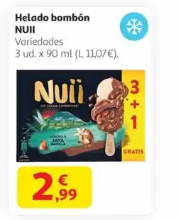 Alcampo NUII Helado bombó oferta