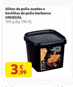Alcampo UNUSUAL Alitas de pollo asadas o kostillas de pollo barbacoa oferta