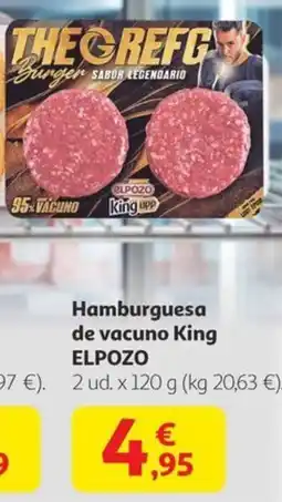 Alcampo ELPOZO Hamburguesa de vacuno King oferta