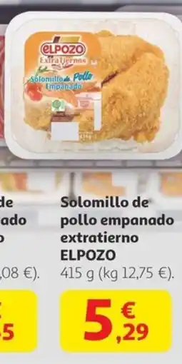 Alcampo ELPOZO Solomillo de pollo empanado extratierno oferta